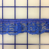 Ruffled Lace Trim - 1.25-inch Ruffled Lace Royal